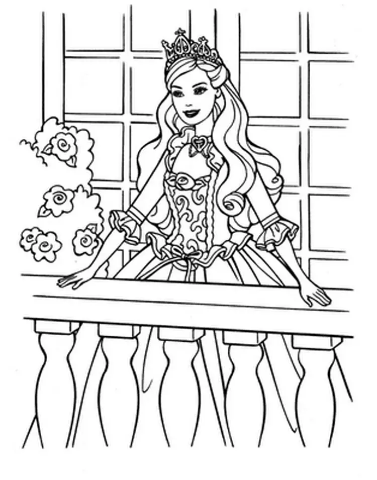 Barbie Coloring Pages 6