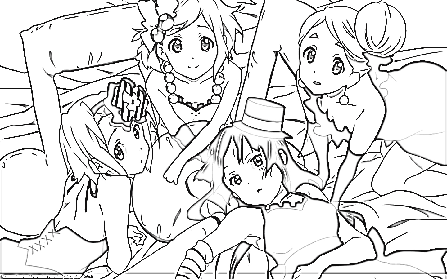 K-On! Coloring Pages 3