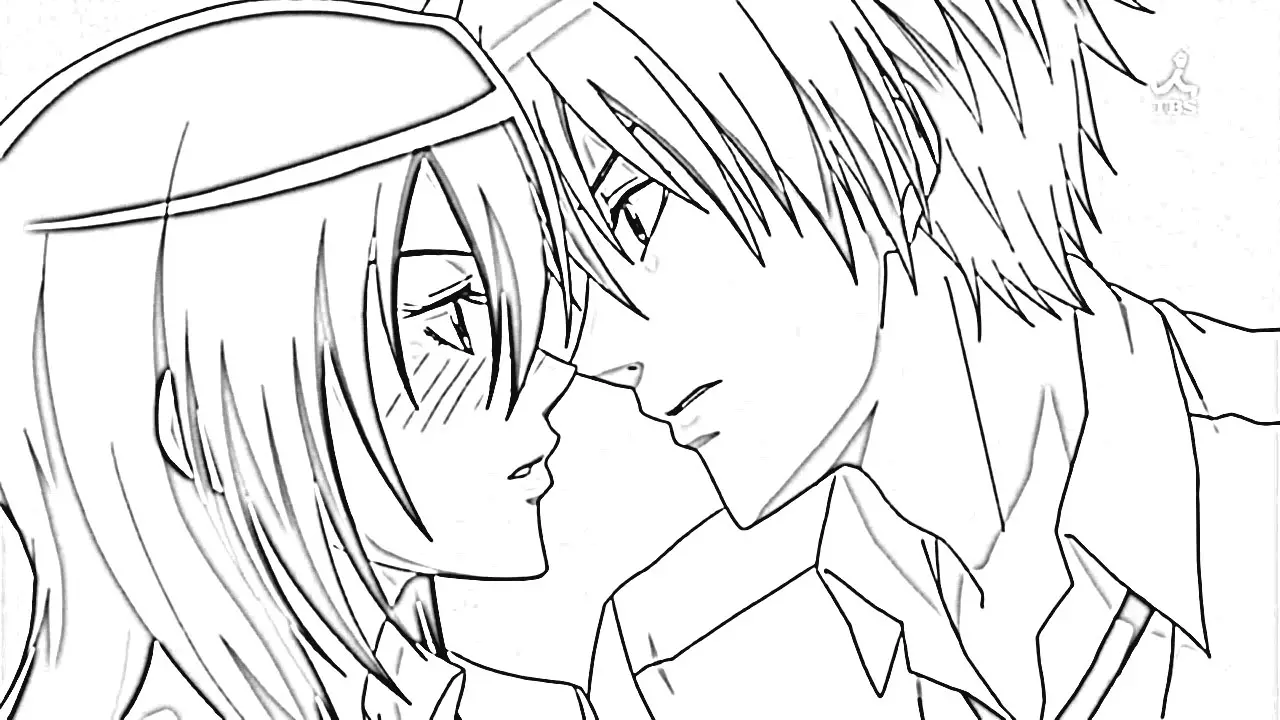 Maid Sama Coloring Pages 9