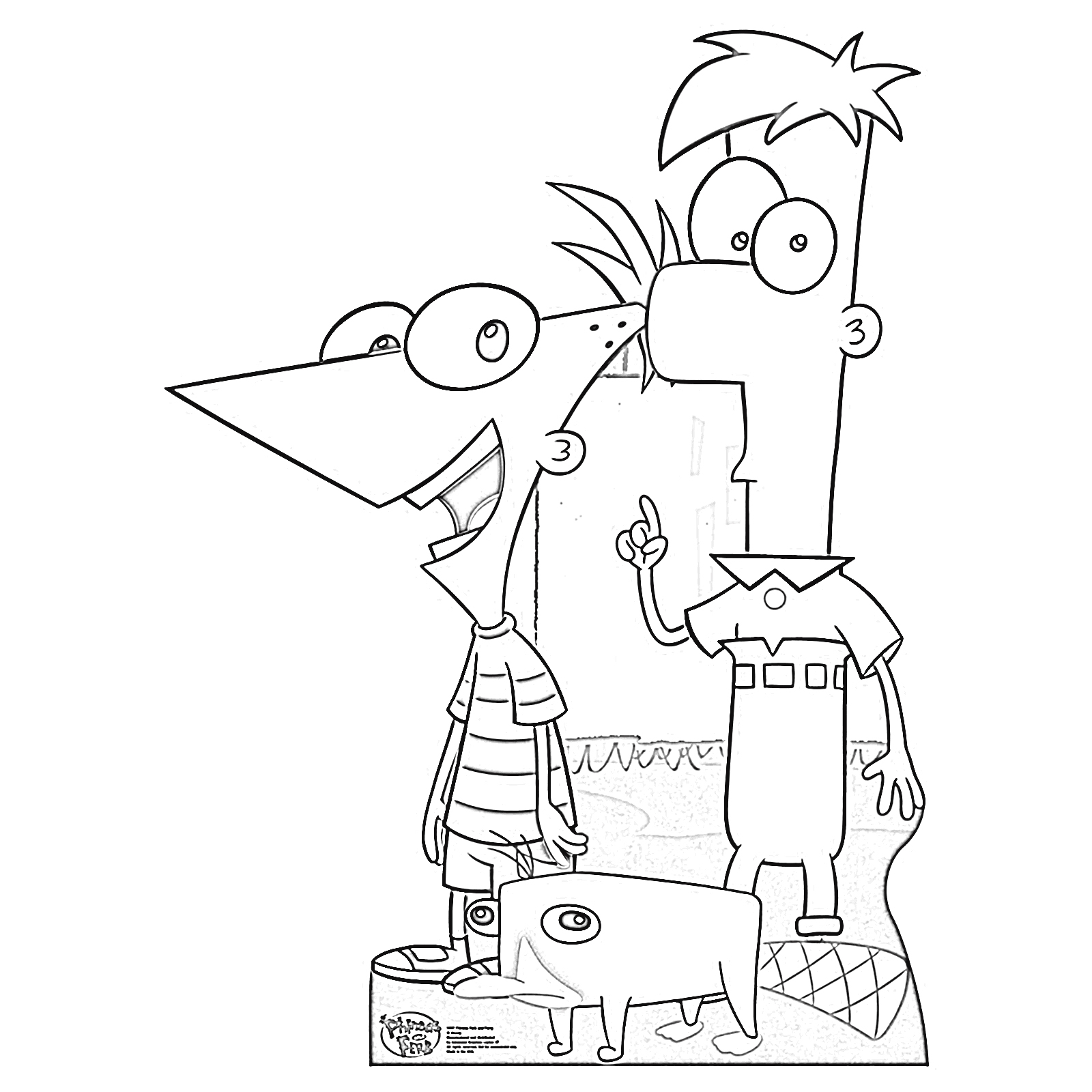 Phineas and Ferb Coloring Pages 1