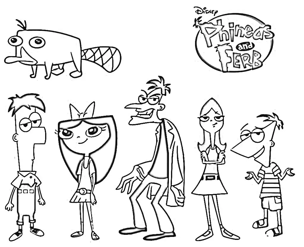 Phineas and Ferb Coloring Pages 8