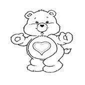 Care Bear Coloring Page 1