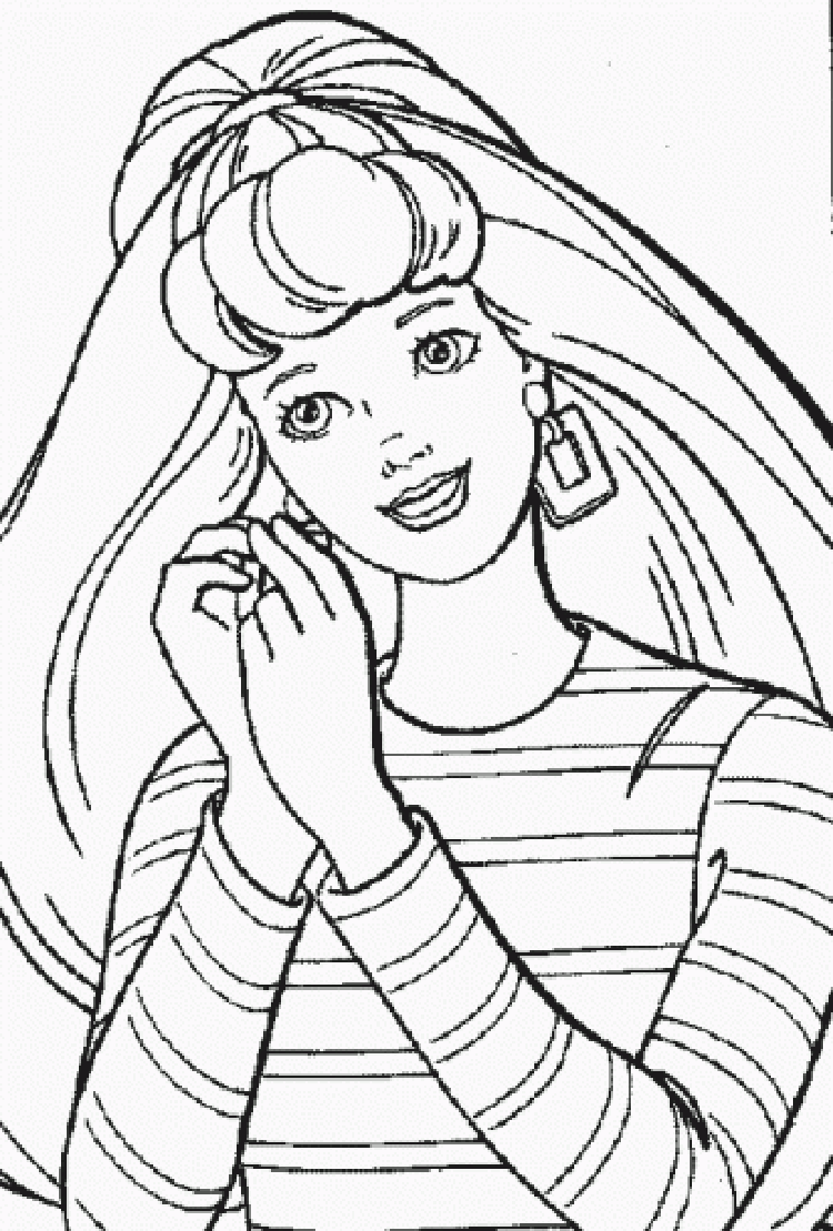 Barbie Coloring Pages 12
