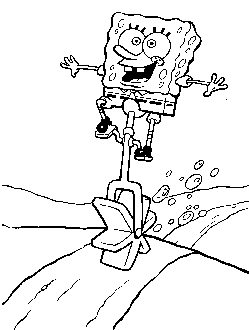 Sponge Bob Coloring Pages 3