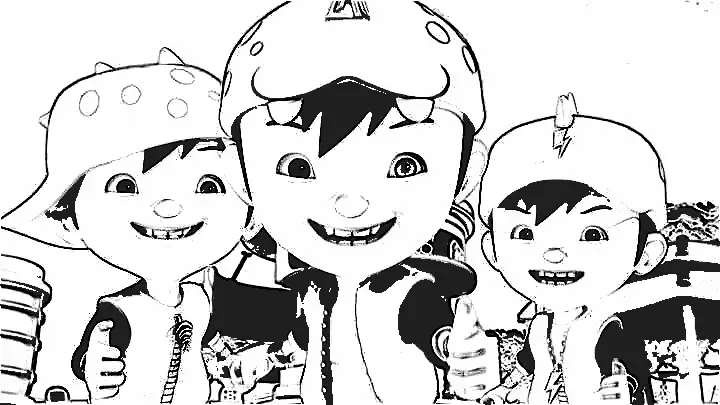 Boboiboy Coloring Pages 4