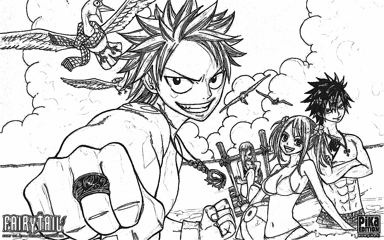 Fairy Tail Coloring Pages 7