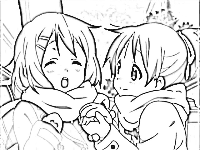 K-On! Coloring Pages 2