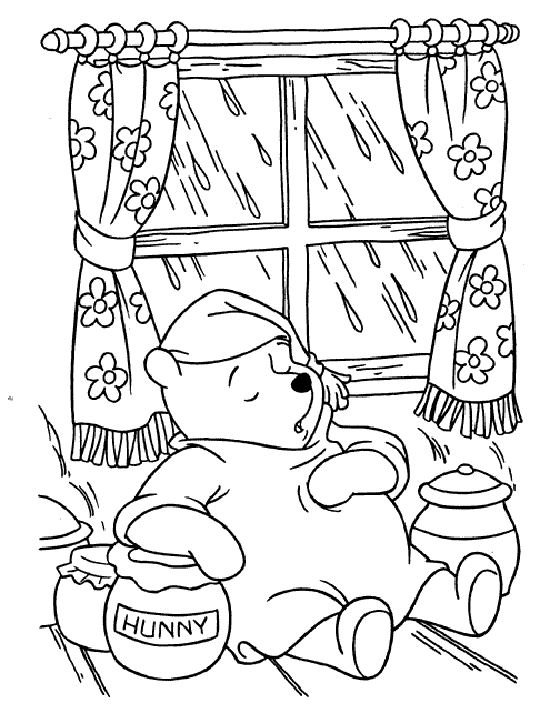 Pooh Bear Coloring Pages 7