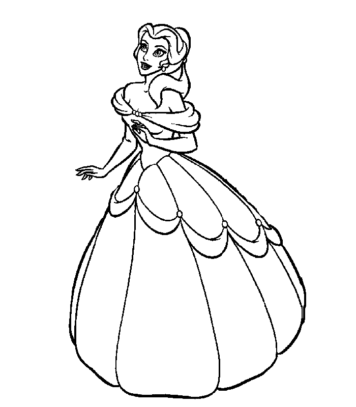 Princess Coloring Pages 7