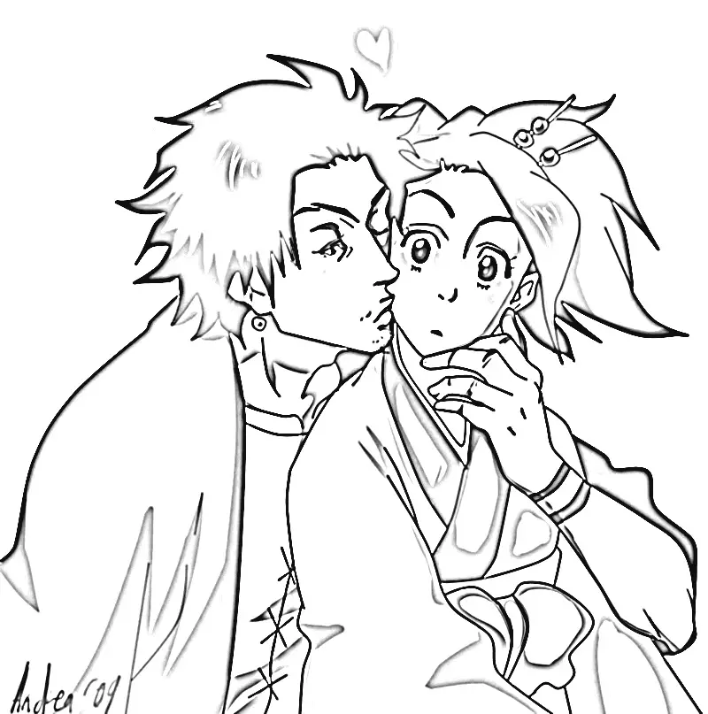 Samurai Champloo Coloring Pages 4