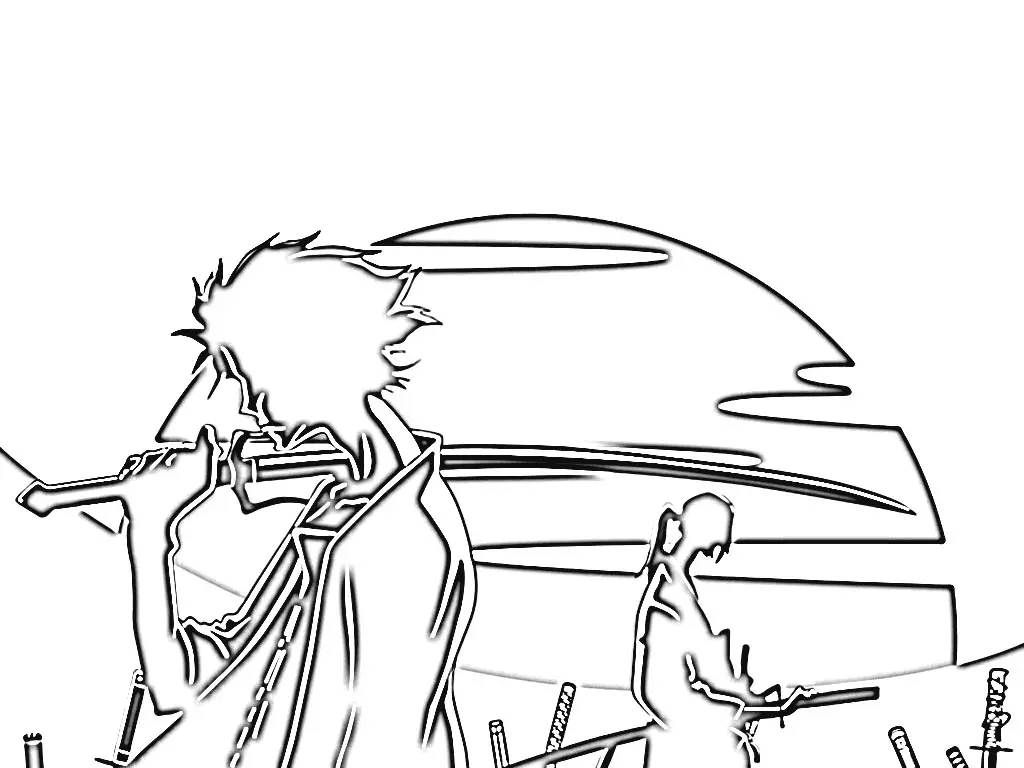 Samurai Champloo Coloring Pages 8
