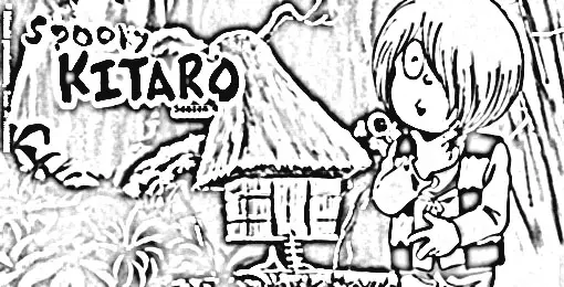 Spooky Kitaro Coloring Pages 2