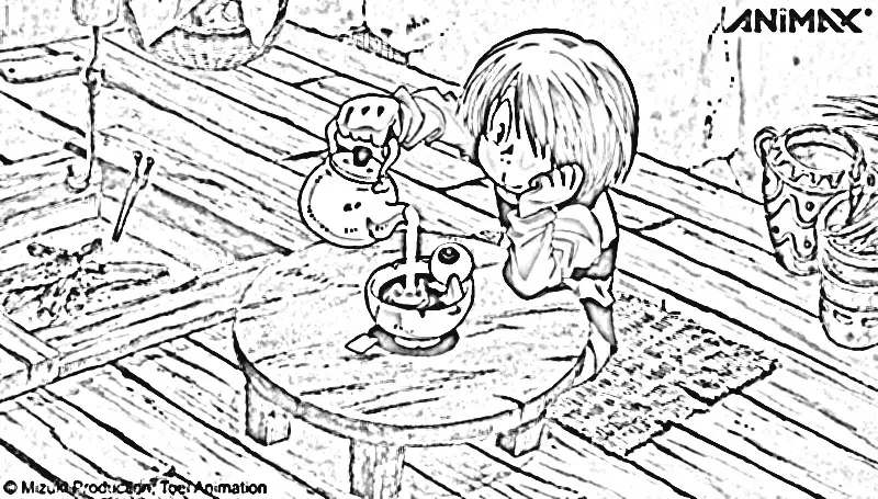 Spooky Kitaro Coloring Pages 5