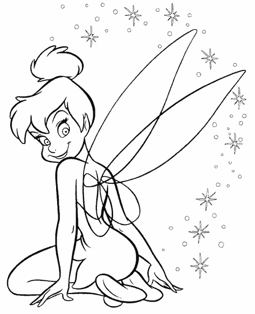 Tinkerbell Coloring Pages 6