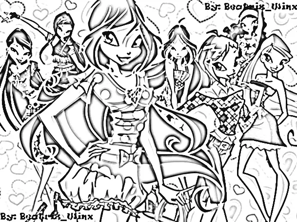Winx Club Coloring Pages 9