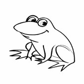 Frog Coloring Page 1