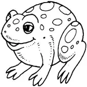 Frog Coloring Page 6