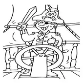 Pirate Coloring Pages 7