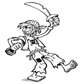 Pirate Coloring Pages 9