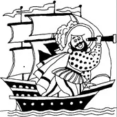 Pirate Coloring Pages 12